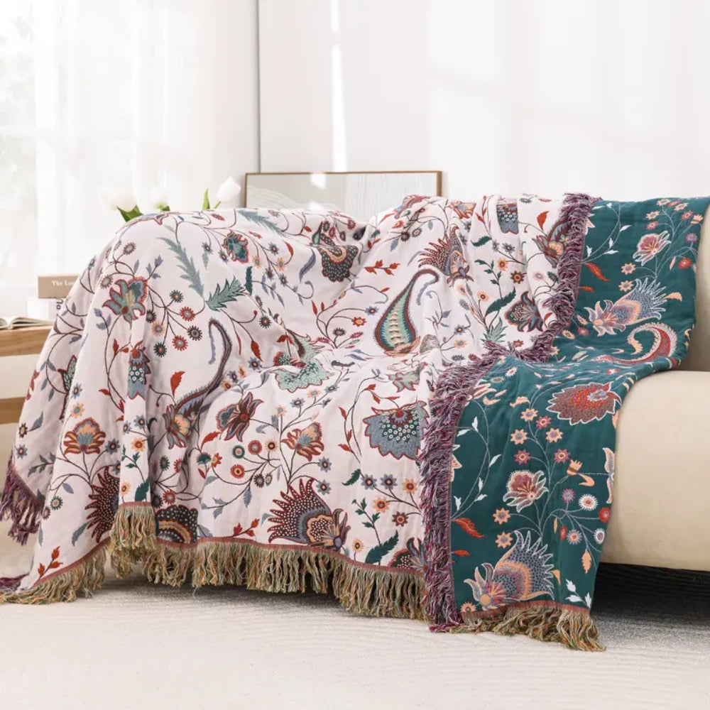 Liora Vintage Reversible Soft Blanket