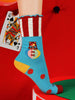 Cute Cartoon Illustration Mid-Calf Socks