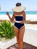 Black White Contrast Luxe Resort Swimsuit