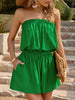 Strapless Romper With Pockets