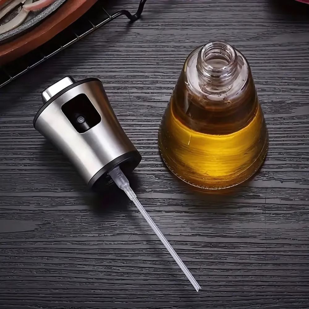 Stainless Crystal Oil Spray Bottle
