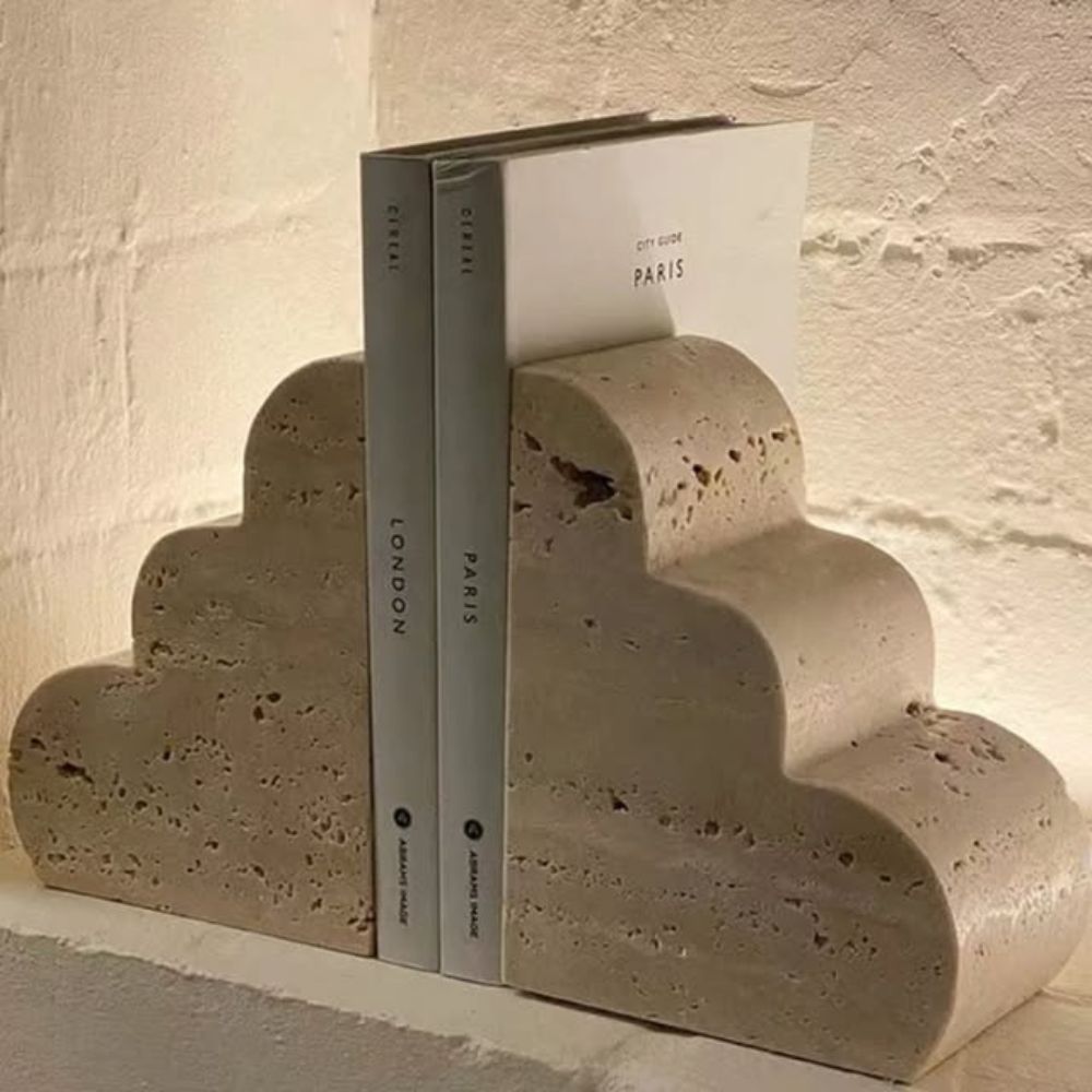 Elysian Travertine Bookends