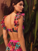 Print Cutout One Piece Swimsuit Set