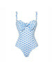 Printed One-Piece Skirted Swimsuit Set