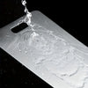 Stainless steel cutting board with handle, durable kitchen chopping board for meat, vegetables, and food prep