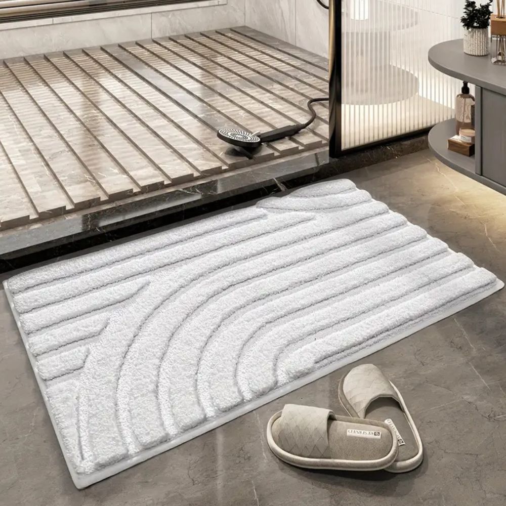 Cloud Luxe Flocked Bath Mat