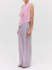 Rose Georgette Antonia Top & Lilac Check Ray Pant
