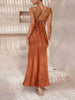 Unique Neckless Backless Maxi Dresses