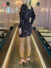 Sequin Puff Sleeve Mini Dress