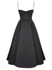 Black Tulle Midi Dress