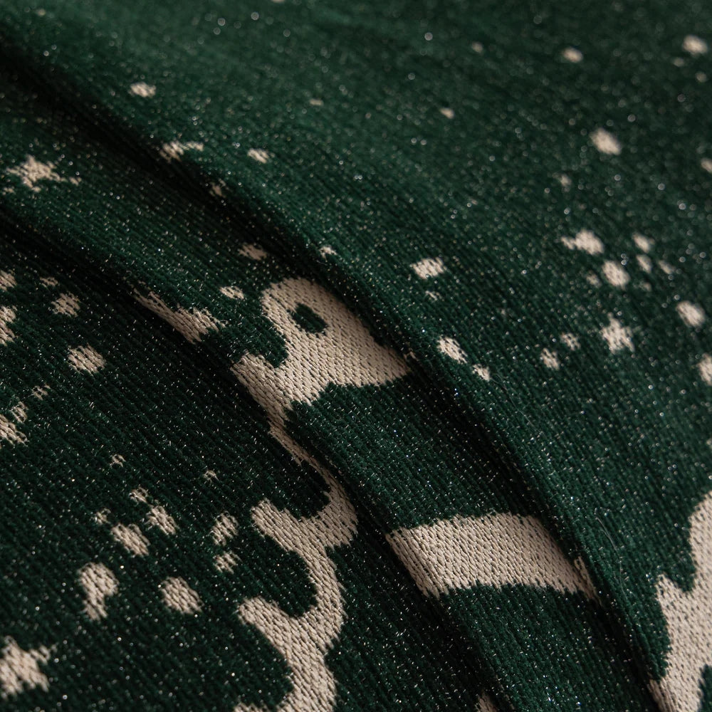 Cursive Glittering Chenille Sofa Cover