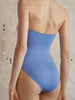 Morandi Pink Colorblock High-Waist Swimsuit Set