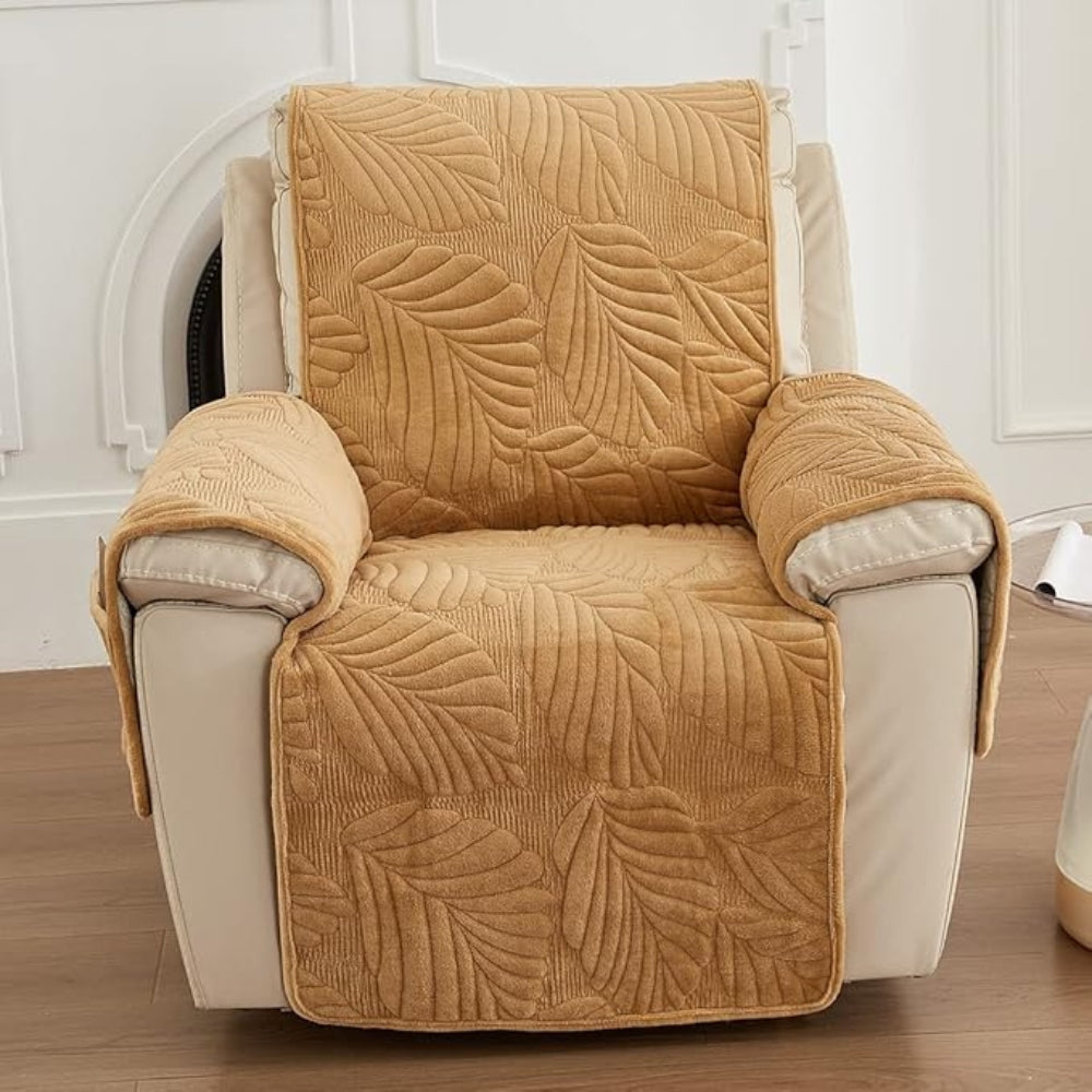 50% OFF | LeafLuxe® | Leaf Pattern Recliner Cover