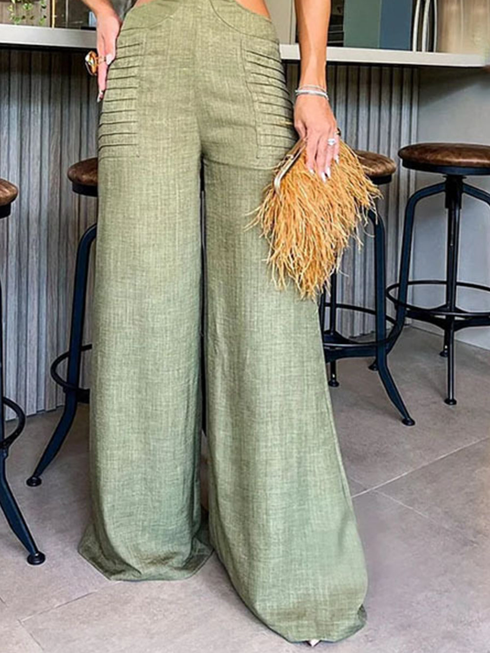 Joy Olive Jumpsuit