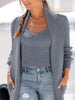 Knit Charcoal Long Knit Cardigan