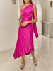 Asymmetrical Pleated Dress