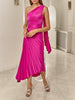 Asymmetrical Pleated Dress