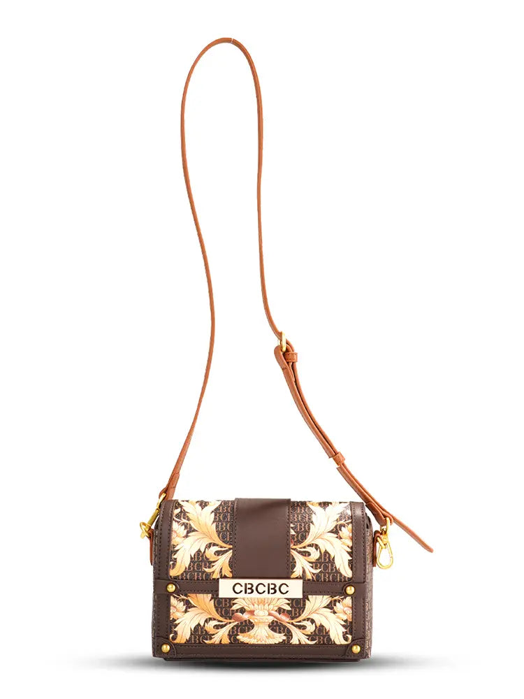 Quilted Stitch Chain Crossbody Shoulder Bag