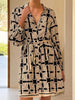Long Sleeve A-Line Resort Dress
