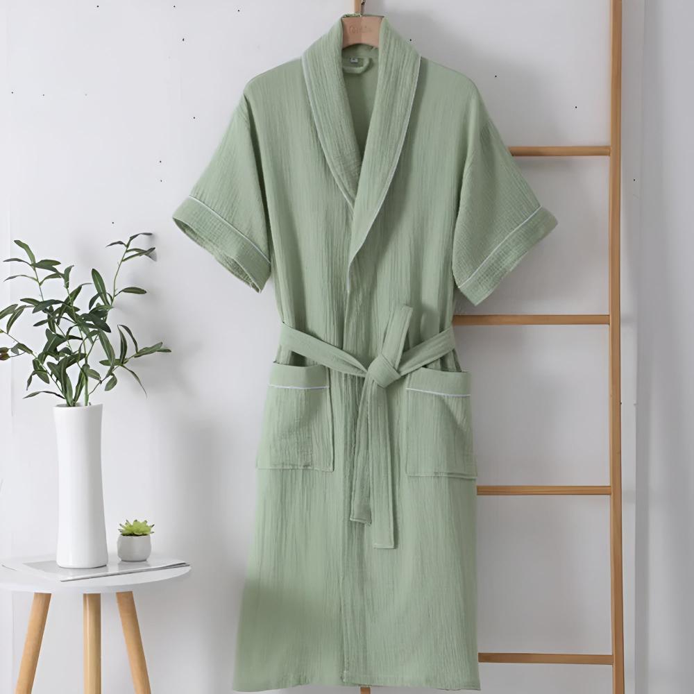 50% OFF | BreezyCotton® | Lightweight Cotton Bathrobe