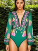 Long Sleeve Short skirt Swimsuit Set