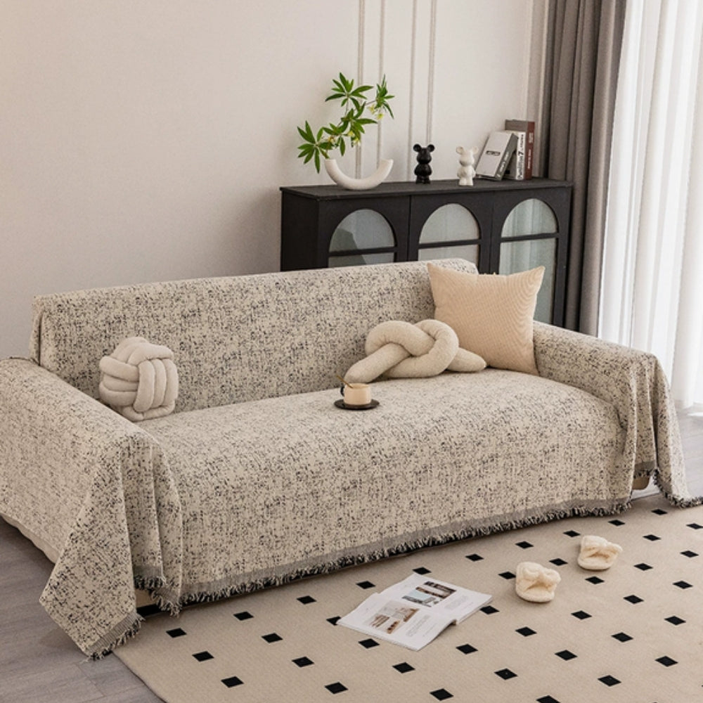 Speckled Pattern Chenille Sofa Cover