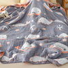 Ocean Dreams Whale Cotton Blanket