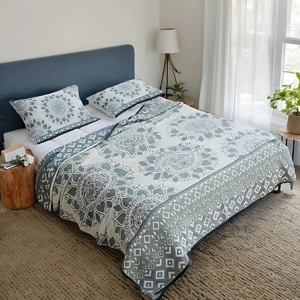 Lunara Floral Cotton Comfort Blanket