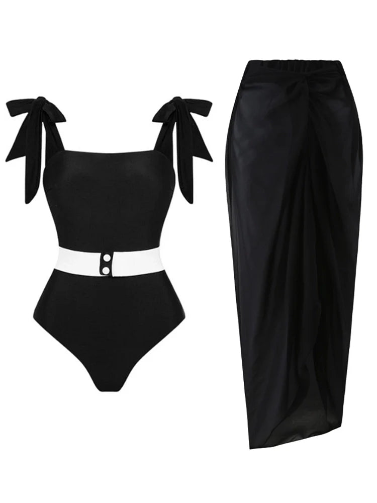 Reversible Vintage Print One Piece Swimsuit