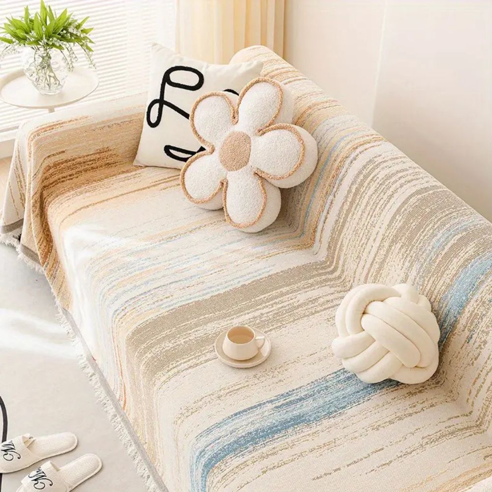 Serene Stripes Sofa Cover