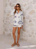 Long-Sleeve Marine Shorts Set