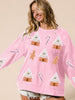 Sequin Gingerbread Man Christmas Top
