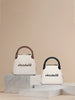New High-End Letter Canvas Tote with Detachable Strap