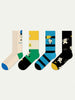 Cute Cartoon Kitty Mid-Calf Socks