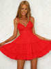 European and American lace strap mini dress