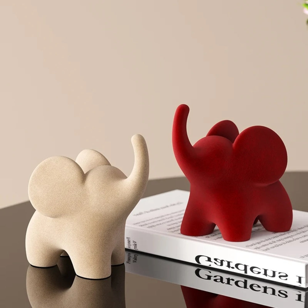 Eclectic Elephant Resin Figurines