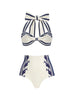 Navy Style Halter Bikini Set