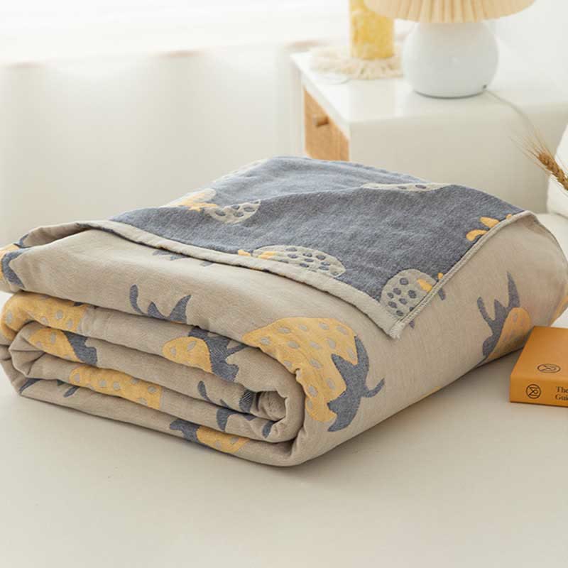 Five-layer quilted blanket