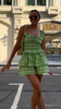 Green plaid set