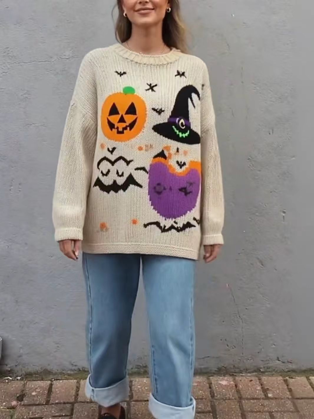 Graffiti Wicked Grin Oversized Sweater