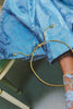 18K Gold Plated Simple Heart Bracelet Gold