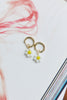 14K Gold Plated Cute As A Daisy Earrings White