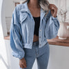 Casual Corduroy Lantern Sleeves Jacket