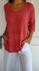 50% OFF | PAISLEY™ | PLAIN KNIT TOP WITH V-NECKLINE