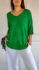 50% OFF | PAISLEY™ | PLAIN KNIT TOP WITH V-NECKLINE