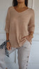 50% OFF | PAISLEY™ | PLAIN KNIT TOP WITH V-NECKLINE
