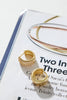 18k Gold Plated Statement Hoop Earrings Gold