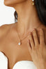 18k Gold Plated Statement Pearl Necklace Gold