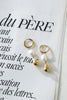 18k Gold Plated Golden Pearl Earrings Gold