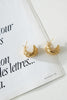 18k Gold Plated Designer Earrings Gold